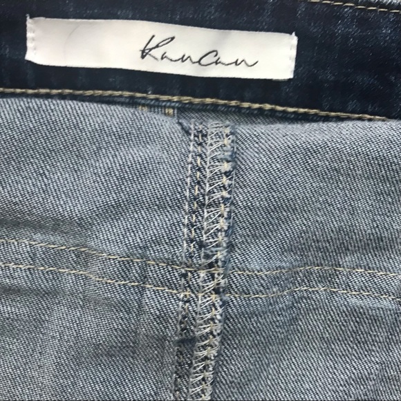 KanCan Los Angeles Distressed Dark Wash Stretch Overalls Size S - Picture 16 of 16